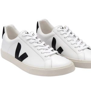 VEJA Esplar Black and White Leather Shoes Women’s Sz 6